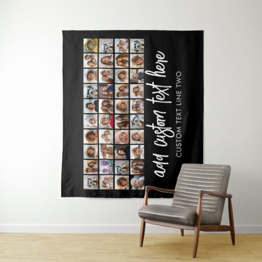 40 Fotocollage - 4 rijen 10 kolommen - Script-naam Wandkleed (In situ)