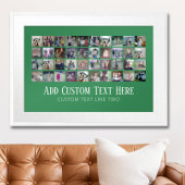 40 Fotocollage - 4 rijen 10 kolommen - Script-teks Poster