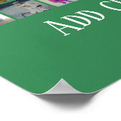 40 Fotocollage - 4 rijen 10 kolommen - Script-teks Poster (Hoek)