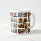 40 Fotocollage - 4 rijen 10 kolommen - Wit Grote Koffiekop (Voorkant rechts)