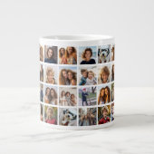 40 Fotocollage - 4 rijen 10 kolommen - Wit Grote Koffiekop (Voorkant)