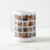 40 Fotocollage - 4 rijen 10 kolommen - Wit Koffiemok (Voorkant links)