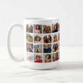 40 Fotocollage - 4 rijen 10 kolommen - Wit Koffiemok (Links)