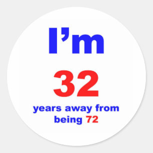 40 Geboortedag Ronde Sticker