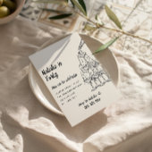 40 geïllustreerde champagnetoren 40e verjaardag kaart