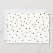 40 Gold-ballonnen en Confetti 40e verjaardag Kaart (Achterkant)