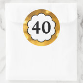 40 - Golden Numbers Sticker (Tas)
