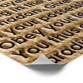 40 Hadith Artworks-10 / (TR:) 40 Hadis Eserleri-10 Poster (Hoek)