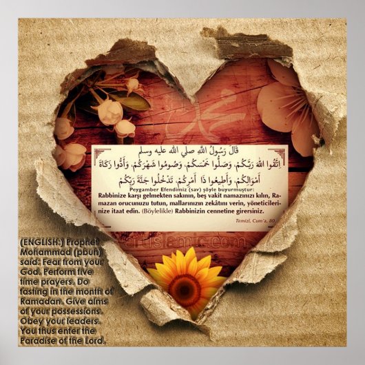 40 Hadith Artworks-10 / (TR:) 40 Hadis Eserleri-10 Poster (Voorkant)