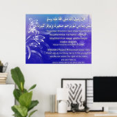 40 Hadith Artworks-6a / (TR:) 40 Hadis Eserleri-6a Poster (Thuiskantoor)