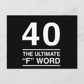 40 Het ultieme F-woord Briefkaart