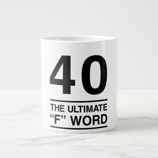 40 Het ultieme F Word Grote Koffiekop (Voorkant)