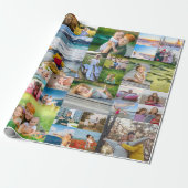 40 Horizontale fotocollage Cadeaupapier (Uitgerold)
