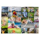 40 Horizontale fotocollage Groot Cadeauzakje (Achterkant)