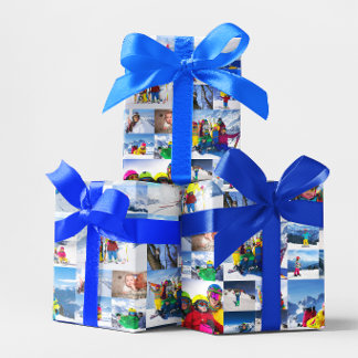 40 horizontale vakantiefoto-collage cadeaupapier