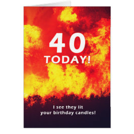 40 Humor van de Birthday Forest Fire Candle