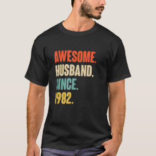 40 Huwelijksjubileum Gift Hem Geweldige Man Si T-shirt