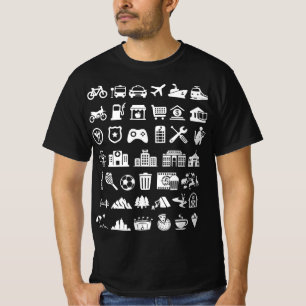 40 ICON TRAVEL FUNNY GIFT T-SHIRT