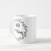 40 Iets - Grappige 40e Verjaardag & up Mok (Voorkant links)