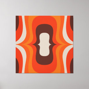 40-inch x40-inch XL Super Mod Retro esthetische ku Canvas Afdruk