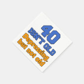 40 is de afbraak van niet-oude 40e-partijenluiers servet (Hoek)