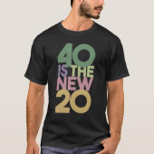40 is de nieuwe 20 - 40e jaarlijkse cadeaubon Esse T-shirt (Voorkant)