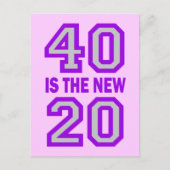 40 is de nieuwe 20 briefkaart (Voorkant)
