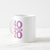 40 is de nieuwe 20 koffiemok (Voorkant links)