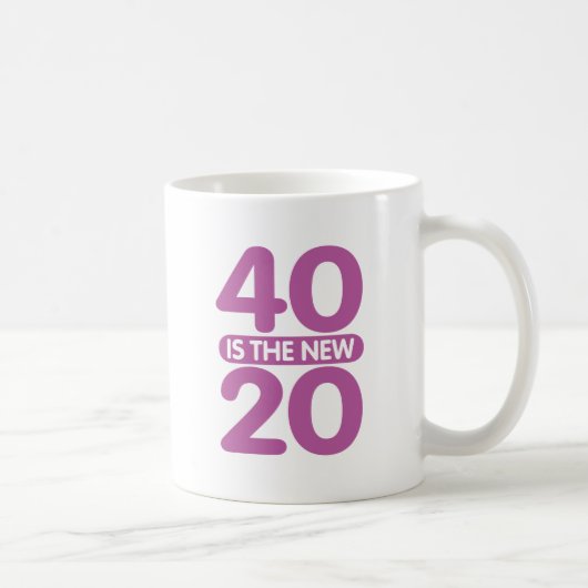 40 is de nieuwe 20 koffiemok (Rechts)