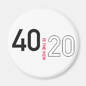 40 is de nieuwe 20 magneet II (Voorkant)