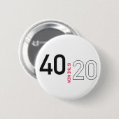 40 is de nieuwe 20-pins knop ronde button 5,7 cm (Voorkant /achterkant)