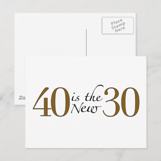 40 is de nieuwe 30 briefkaart (Voorkant / Achterkant)