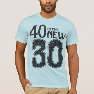40 is de NIEUWE 30 (zwart) T-shirt