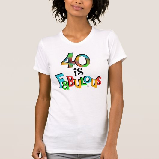 40 is Fabulous Birthday T-shirts en geschenken (Voorkant)