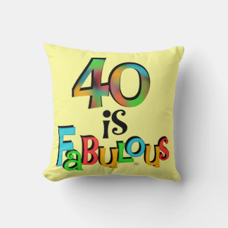 40 is Fabulous Birthday T-shirts en geschenken Kussen