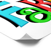 40 is Fabulous Birthday T-shirts en geschenken Poster (Hoek)