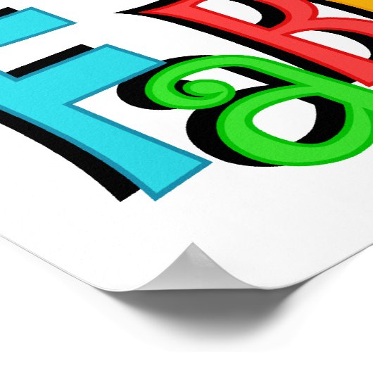 40 is Fabulous Birthday T-shirts en geschenken Poster (Hoek)