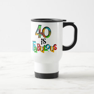 40 is Fabulous Birthday T-shirts en geschenken Reisbeker