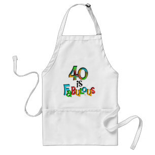 40 is Fabulous Birthday T-shirts en geschenken Standaard Schort