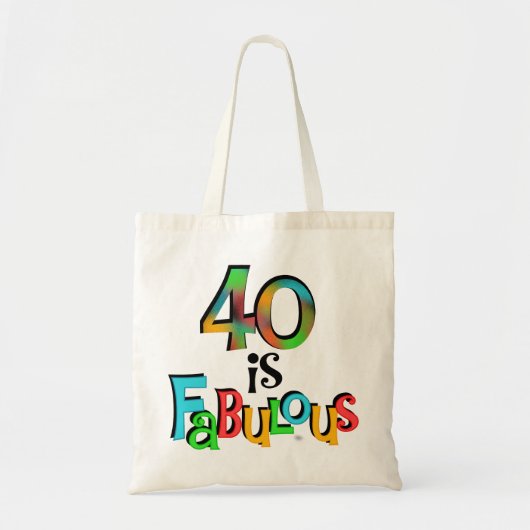 40 is Fabulous Birthday T-shirts en geschenken Tote Bag (Voorkant)