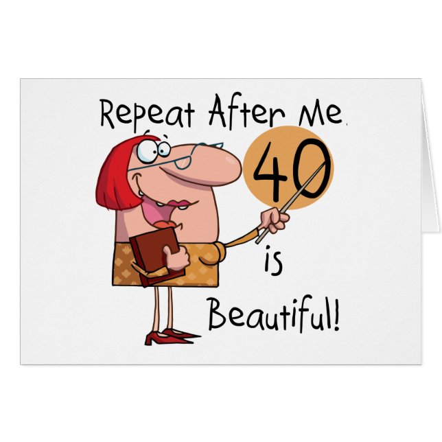 40 is mooie Tshirts en cadeautjes (Voorkant Horizontaal)