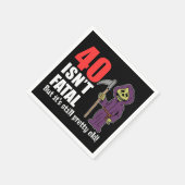 40 is niet dodelijk, maar nog steeds oude grimmige servetten (Hoek)