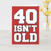40 is niet oud, maar deprimerend Wenskaart Kaart (Gele Bloem)