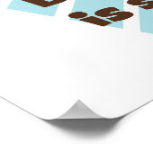 40 is Sweet Birthday T-shirts en cadeautjes Poster (Hoek)