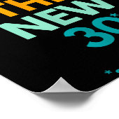 40 Is The New 30 Said Ever, Funny 40th Birthday  Poster (Hoek)