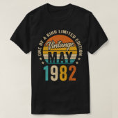 40 jaar  1982 Limited Edition 40th T-shirt (Design voorkant)