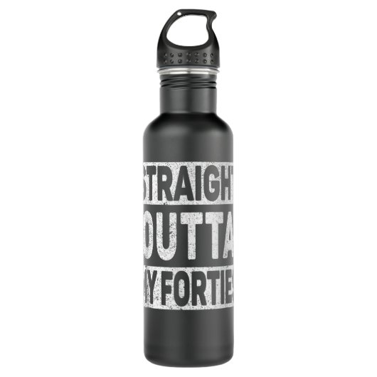 40 jaar 1982 Rechtstreeks buiten mijn 40e GEBOORTE Waterfles (Voorkant)