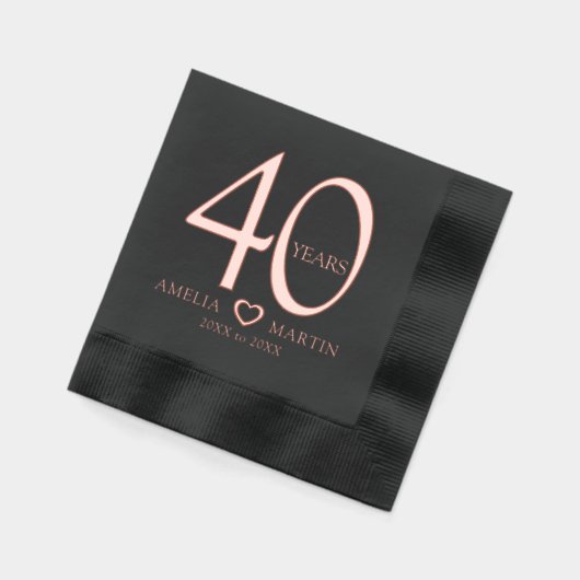 40 jaar 40ste huwelijksverjaardag naam dateert har folie servetten (Links)