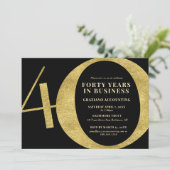 40 jaar Business 40ste Jubileum Kaart (Staand voorkant)