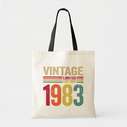 40 jaar  cadeau 1983 40th Birthday Tote Bag (Voorkant)